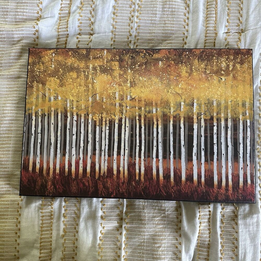 Golden Aspens Canvas Wall Art Unframed Stretched Canvas By Robert Holman